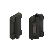 MODULAR SOLUTIONS POLYAMIDE HINGE&lt;br&gt;45 W/BUILT-IN SAFETY SWITCH, M12 MALE CONN. BLACK